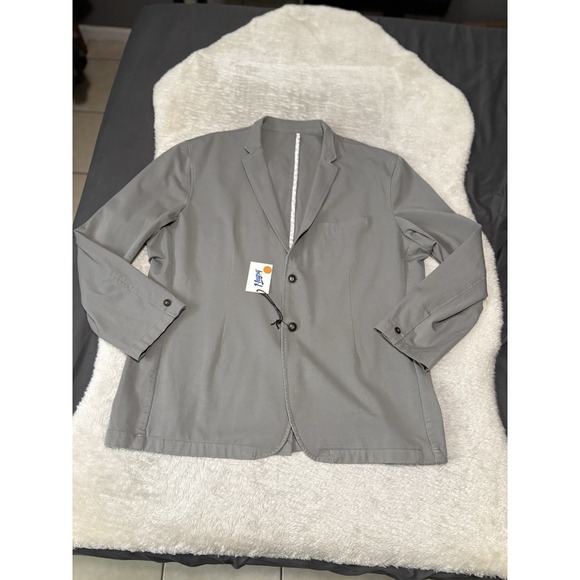 Mugsy Blazer Men's XL Gray Cotton Stretch Two Button Unstructured NEW Jacket‎